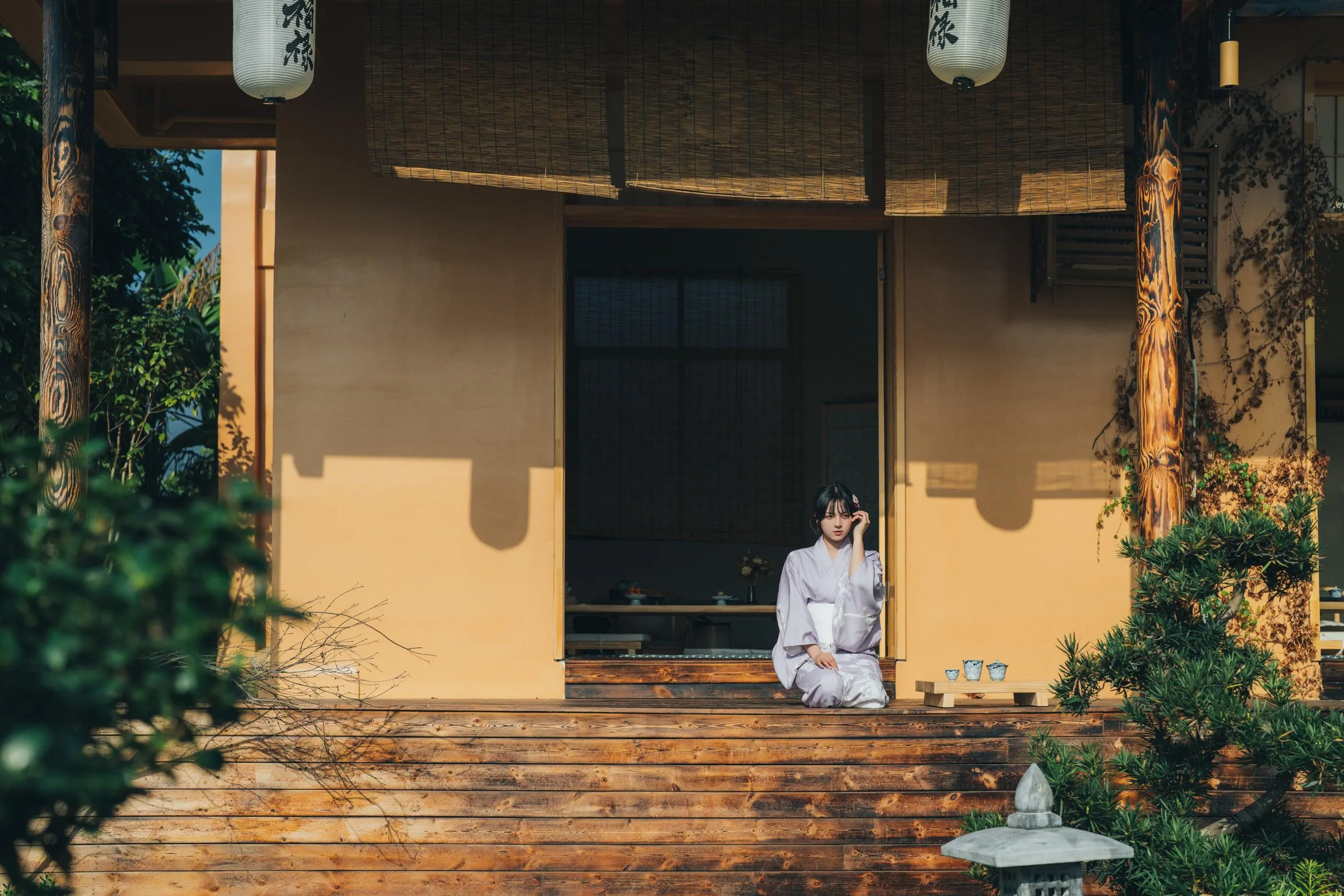 [YITUYU艺图语]2022.02.09 和风物语，日式庭院里的少女写真 dudu [56P]插图4